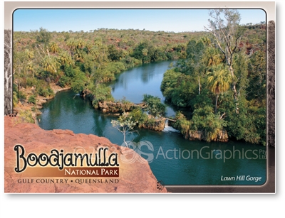 Lawn Hill Gorge, Boodjamulla National Park - Standard Postcard  LAW-001