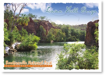 Lawn Hill Gorge, Boodjamulla National Park - Standard Postcard  LAW-003