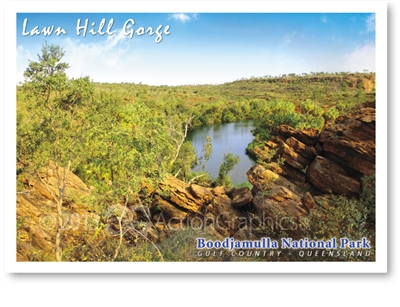 Lawn Hill Gorge, Boodjamulla National Park - Standard Postcard  LAW-004