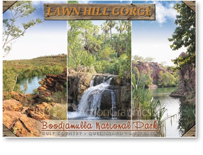 Lawn Hill Gorge, Boodjamulla National Park - Standard Postcard  LAW-005