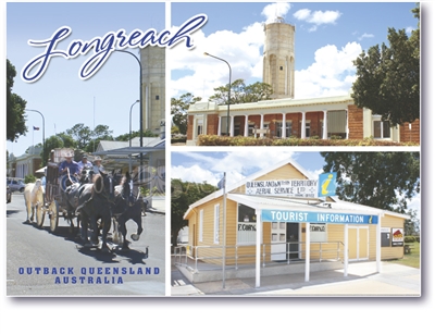 Longreach Outback Queensland - Standard Postcard LON-008
