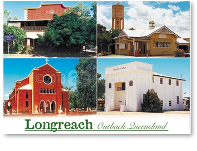 Longreach Buildings - DISCOUNTED Standard Postcard LON-208