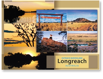 Longreach Starlights Lookout - Standard Postcard LON-214