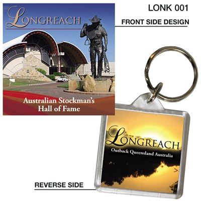 Longreach Stockman's Hall of Fame - 40mm x 40mm Keyring - LONK-001