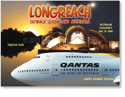 Longreach Collage - Large Magnets  LONLM-001
