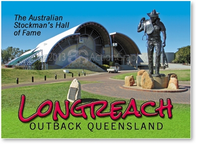 Australian Stockman's HOF and Statue - Small Magnets  LONM-003