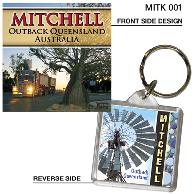 Mitchell Outback Queensland Australia - 40mm x 40mm Keyring  MITK-001