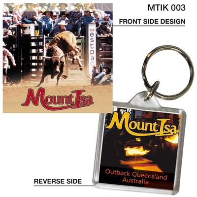 Mount Isa - 40mm x 40mm Keyring  MTIK-003