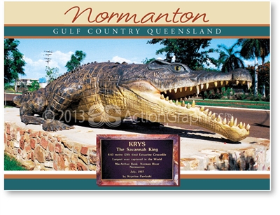 Normanton Krys & Plaque - Standard Postcard  NOR-063