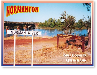 Normanton Norman River - DISCOUNTED Standard Postcard  NOR-099