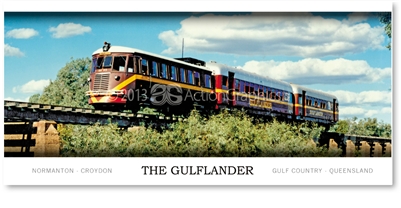 The Gulflander, Normanton - Panoramic Postcard  NOR-285PP