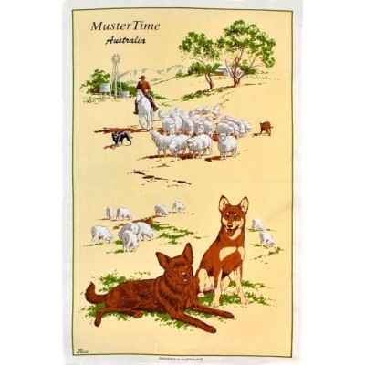 MUSTER TIME Cotton/Linen Tea Towel - OC312