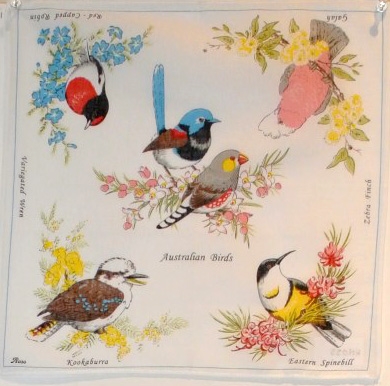 AUSTRALIAN BIRDS Handkerchiefs - RH055