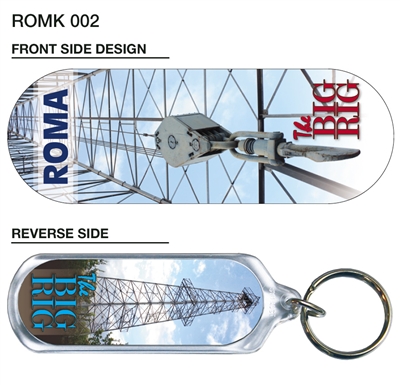 The Big Rig - 66mm x 23mm Oblong Keyring  ROMK-002