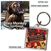 Brass Monkey in Stanthorpe - 40mm x 40mm Keyring  STPK-001