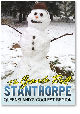 Snowman in Stanthorpe - Small Magnets  STPM-011