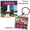 Toowoomba The Garden City - 40mm x 40mm Keyring  TBAK-001