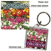 Toowoomba The Garden City - 40mm x 40mm Keyring  TBAK-002