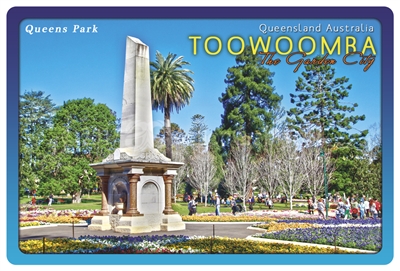 Queens Park Toowoomba - Rectangular Sticker TBAS-004