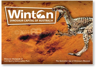 Winton Dinosaur Capital of Australia - Large Postcard  WIN-006b-LP