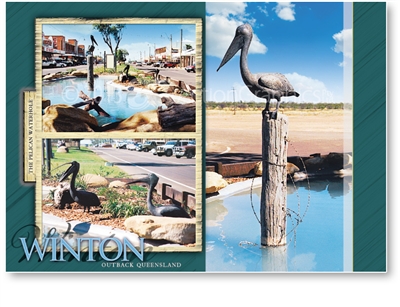 Winton, Pelican Waterhole - Standard Postcard  WIN-149