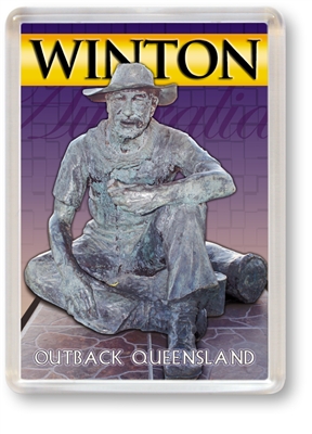 Winton Jolly Swagman - Framed Magnet WINFM-004