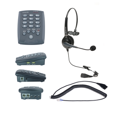 Single ear headset dial pad phone for call center | HD voice without noise