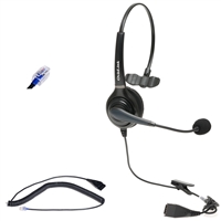 Polycom Headset Single-Ear for Call Center Headset with RJ9 Quick Disconnect Cord