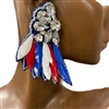 13-5290 AMERICAN FLAG WINGS EARRINGS