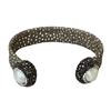 140S  PEARL HEMATITE RHINESTONE BRACELET