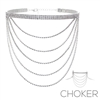 16138 CRYSTAL RHINESTONE LAYER CHOKER