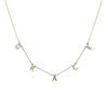 17557 GOLD "GRACE" INSPIRATIONAL SHORT NECKLACE