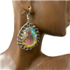 200CT  CRYSTAL TEARDROP EARRINGS