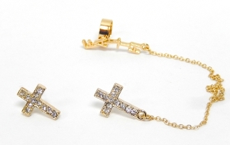 23525 EARCUFF "FAITH" SET