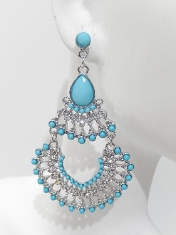 23765 BEADED EARRING