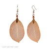 24468 ANTIQUE REAL LEAF DANGLE EARRINGS