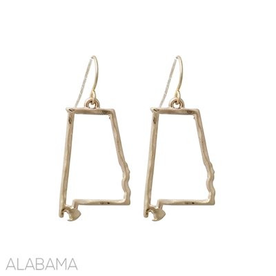 25214 AL ALABAMA STATE EARRINGS