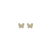 26750CR EXTRA SMALL RHINESTONE BUTTERFLY STUD ER