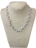 5010P  TWISTED SMALL CRYSTAL & FRESH WATER PEARL SHORT NECKLACE