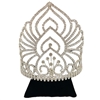 60559 RHINESTONE ELEGANT BLOOM TALL TIARA/CROWN