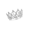 60617 SILVER RHINESTONE CRYSTAL DROP SMALL CROWN