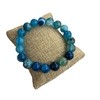 608BL BLUE SEMI PRECIOUS STONE BRACELET