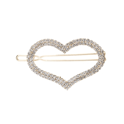 71734 HEART RHINESTONE HAIR CLIP