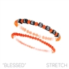 83481 BEADED STRETCH ''BLESSED'' BRACELET