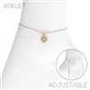 83521A PAW PRINT CHAIN ANKLET