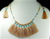 AN1548 SUEDE TASSEL NECKLACE