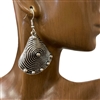 CE0860 ANTIQUE HAMMERED SILVER EARRINGS