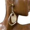 CE6007 HAMMERED TEARDROP EARRINGS