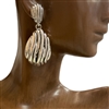 CE7748 ANTIQUE SILVER TEARDROP EARRINGS