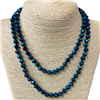 CN368MLC 36'' METALLIC BLUE CRYSTAL NECKLACE